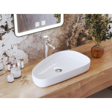 Gamma Elia mosdókagyló, aszimmetrikus ovális, beépíthető szaniter