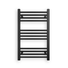 Gamma Törölközőszárító radiátor, Basic 50cm x 90cm, fekete fűtőtest, radiátor
