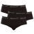 Gant 3PACK Fekete Gant férfi slip alsónadrág (900003001-005) M