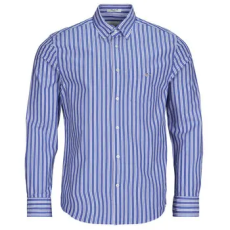 Gant Hosszú ujjú ingek REG CLASSIC POPLIN STRIPE SHIRT Kék EU XL