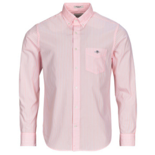 Gant Hosszú ujjú ingek REG CLASSIC POPLIN STRIPE SHIRT Rózsaszín EU L férfi ing