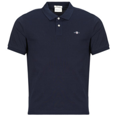 Gant Rövid ujjú galléros pólók REG SHIELD SS PIQUE POLO Tengerész EU XXL