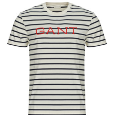 Gant Rövid ujjú pólók GRAPHIC STRIPED SS T-SHIRT Sokszínű EU M