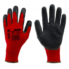 Ganteline 1LACE EUROLITE POLIÉSZTER MUNKAVÉDELMI KESZTYŰ LATEX TENYÉRREL 9 védőkesztyű