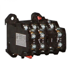 Ganz KK GANZ KK DL00-52d 3 pólusú mágneskapcsoló, 2 beépített záró és 2 nyitó (egyik késleltetett) átlapolt elmozdulású segédérintkezővel, 220-230V (AC), 4kW (AC-3 400V), 54×59×94mm ( GANZ 200-3806-650-DL ) villanyszerelés