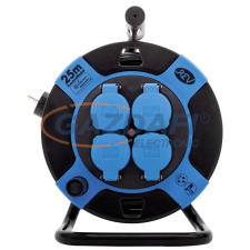 GAO 0010105812 Kültéri kábeldob 25m, 250V, 16A, IP44 hosszabbító, elosztó