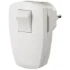 GAO 0108H Földelt lengő dugvilla kapcsolóval, műanyag, középső kivezetéses, fehér, 230V~ 50Hz, 16A