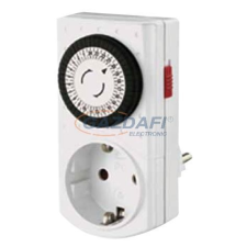 GAO 0765H Mini napi időkapcsoló, 30 perc, max. 48db/nap, max: 3680W villanyszerelés