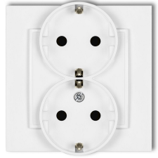 GAO 4108H MINI dupla dugalj, kerettel, fehér színben villanyszerelés