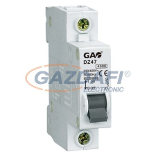 GAO 5909H Kismegszakító 1P 16A C, 4,5kA, fehér villanyszerelés