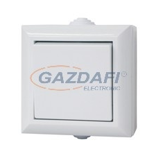GAO 9561H &quot;Business line&quot; nyomókapcsoló, falon kívüli, fehér, 230V, 10A, IP54 villanyszerelés