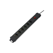 GAO KULTÚR HOSSZABBÍTÓ KAPCSOLÓVAL 6-OS 2M FEKETE TÚLFESZ.VÉDELEM (219763) villanyszerelés