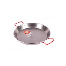 Garcima 32 cm-es polírozott paella serpenyő, szeletsütő edény