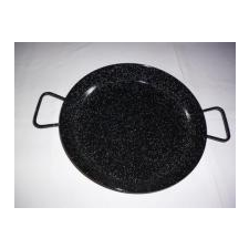 Garcima 34 cm-es zománcozott paella sütőtál, szeletsütő edény