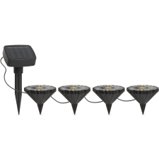 Garden Of Eden 11732 Leszúrható LED szolár - virágok - színes - fekete - műanyag - 360 cm kültéri világítás