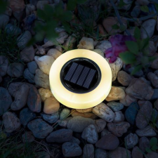 Garden Of Eden LED-es leszúrható szolár lámpa - kör alakú - melegfehér LED kültéri világítás