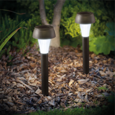 Garden Of Eden LED-es szolár lámpa - hidegfehér - fekete - műanyag 11260 kültéri világítás