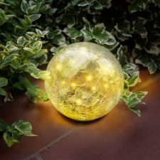 Garden Of Eden Leszúrható szolár üveggömb - 15 cm - 20 melegfehér LED kültéri világítás
