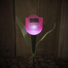 Garden Of Eden Prémium napelemes tulipán leszúrható szolár tulipán 11703, kerti dekorációs kültéri világítás