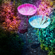 Garden Of Eden Száloptikás szolár medúza - 80 cm - színes LED kültéri világítás
