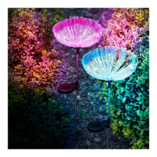 Garden Of Eden Száloptikás szolár medúza - 80 cm - színes LED kültéri világítás