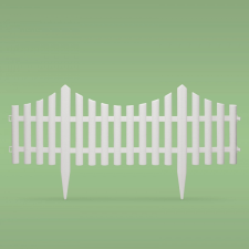 Garden Of Eden Virágágyás szegély/kerítés - 60x23 cm - műanyag (11468) kerti dekoráció