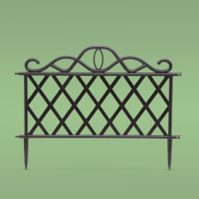 Garden Of Eden Virágágyás szegély/kerítés (sorolható) - műanyag - 45x35 cm (11468B) kerti dekoráció