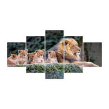 Gardenet Vászon falikép szett, 5 részes, 150 X 80 cm grafika, keretezett kép
