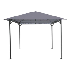 GardenLine Fémvázas kerti pavilon - Szürke - 3 x 3 m kerti bútor
