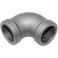 Gardinia Industrial Home sarokelem 25 mm átmérő ezüst karnis, függönyrúd