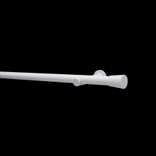 Gardinia KARNIS SZETT KORFU 28MM 240CM FEHÉR FÉM karnis, függönyrúd