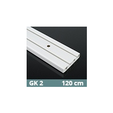 Gardinia Mennyezeti műanyag karnis (GK2) - 2 soros - 120 cm karnis, függönyrúd
