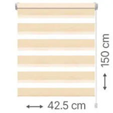 Gardinia Mini zebra roló - sávroló oldalfeszítéssel (Z721 bézs) ablakra: 42.5x150 cm lakástextília