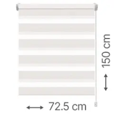 Gardinia Mini zebra roló - sávroló oldalfeszítéssel (Z740 natúr, csíkos) ablakra: 72.5x150 cm lakástextília