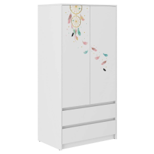 Gardróbszekrény B9 2 ajtós - 2 fiókos boho róka bútor