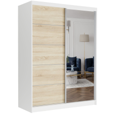  Gardróbszekrény Rivano I. 150x200x60cm fehér - sonoma bútor