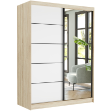  Gardróbszekrény Rivano VI. 150x200x60cm tükörrel, sonoma bútor