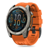  GARMIN FENIX 5X / 5X PLUS / 6X / 6X PRO / 7X / 8 (51 mm) okosóra szilikon szíj - TECH-PROTECT narancssárga szilikon szíj