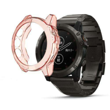 Garmin Fenix 5X, Okosóra szilikontok, Áttetsző Piros okosóra kellék