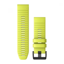 Garmin Fenix 6X óraszíj 26 mm sárga szilikon fekete csat (QuickFit) okosóra kellék