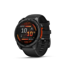  Garmin fenix 8 Slate Gray with Black Silicone Band okosóra