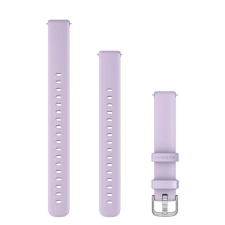 Garmin Lily 2 óraszíj 14 mm jázminlila szilikon ezüst csat okosóra kellék