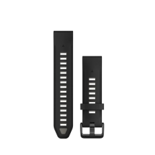 Garmin Óraszíj 20 mm fekete/szürke szilikon (QuickFit) okosóra kellék