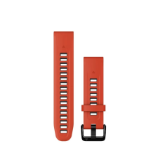 Garmin Óraszíj 20 mm piros/grafit szilikon (QuickFit) okosóra kellék