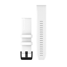 Garmin Óraszíj 22 mm fehér szilikon, fekete rozsdamentes csat (QuickFit) Approach S62 okosóra kellék