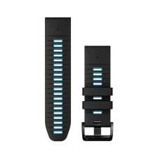 Garmin Óraszíj 26mm fekete/kék szilikon (QuickFit) okosóra kellék