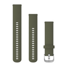 Garmin Óraszíj vivomove 3 Mohazöld szilikon ezüst csattal (QR 20 mm) okosóra kellék
