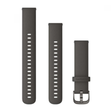 Garmin Venu 2S óraszíj 18 mm sötétszürke szilikon szürke csat (Quick Release) okosóra kellék