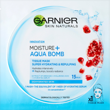 Garnier arcmaszk Aqua Bomb - gránátalma (kék) 32g arcpakolás, arcmaszk