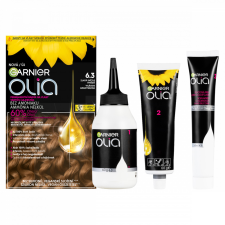 Garnier Olia tartós hajfesték 6 .3 Világos aranybarna, 60 +60 +54 ml hajfesték, színező